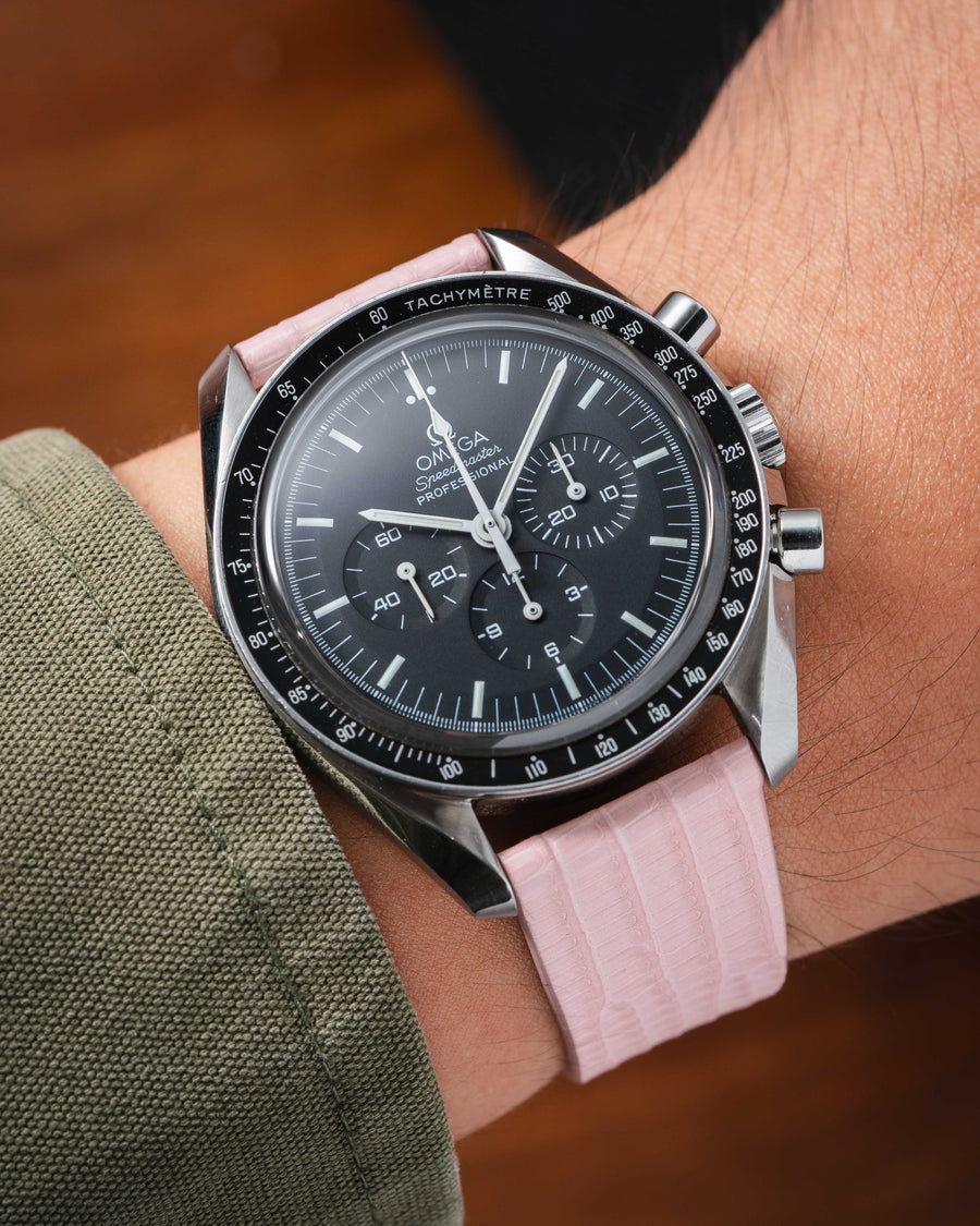 Matte Sakura Pink Lizard Strap