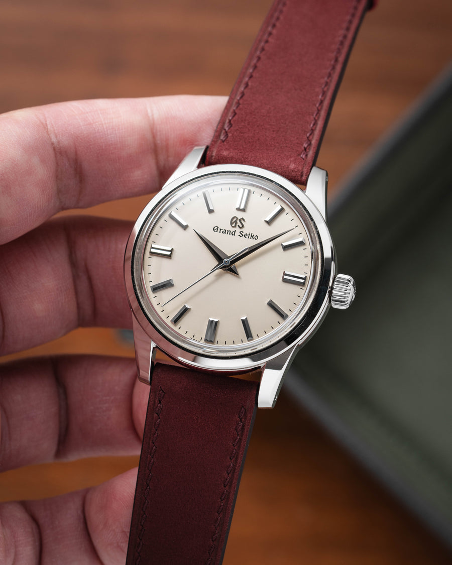 Wine Red Nubuck Slim Strap
