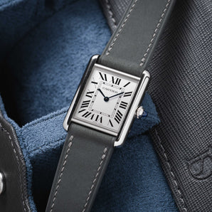 Light Grey Nubuck Strap for Cartier Tank