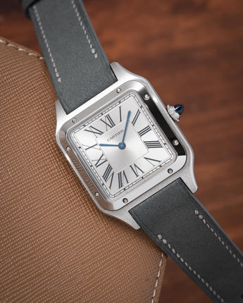 Light Grey Nubuck Strap for Cartier Santos-Dumont - Image 3