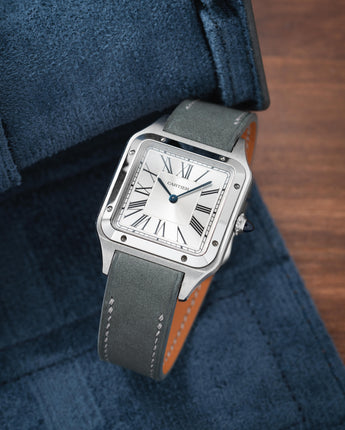 Light Grey Nubuck Strap for Cartier Santos-Dumont - Image 4