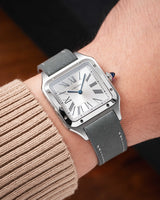Light Grey Nubuck Strap for Cartier Santos-Dumont - Image 2