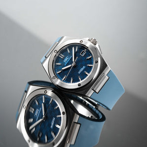 Baby Blue CTS Rubber Strap for IWC Ingenieur [Prototype]