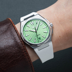 White Sailcloth CTS Rubber Strap for Christopher Ward The Twelve