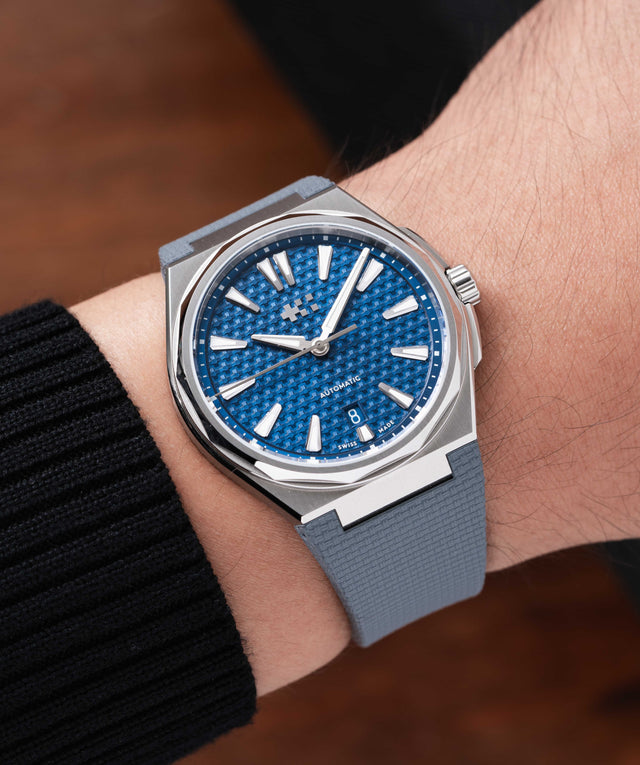 Grey Sailcloth CTS Rubber Strap for Christopher Ward The Twelve