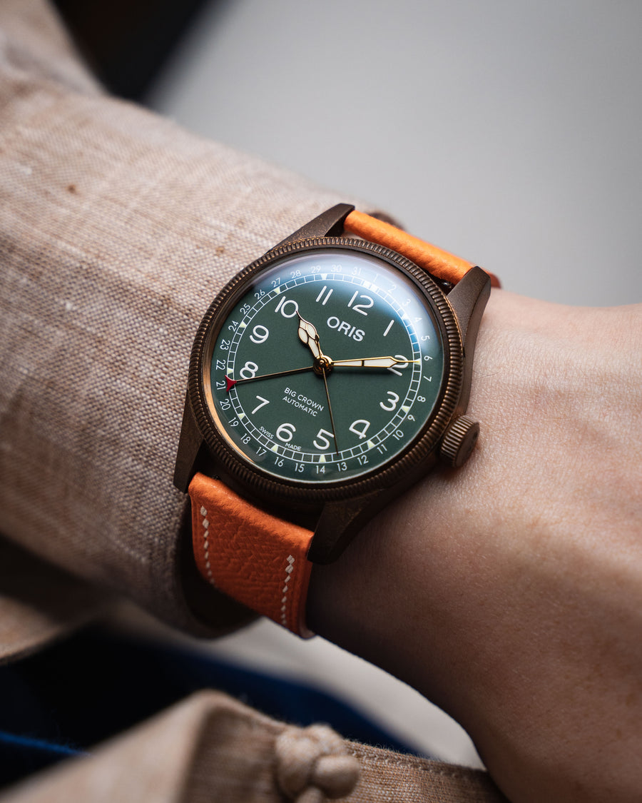 Orange Epsom Slim Strap