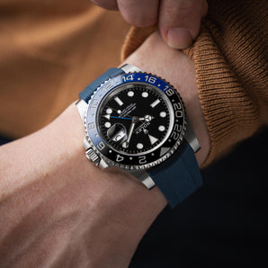 Navy Semi-Integrated CTS Rubber Strap