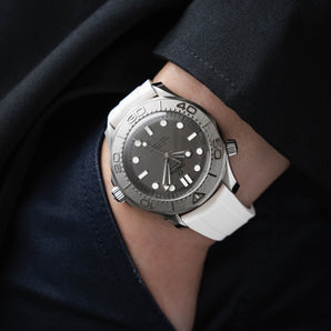 White Semi-Integrated CTS Rubber Strap