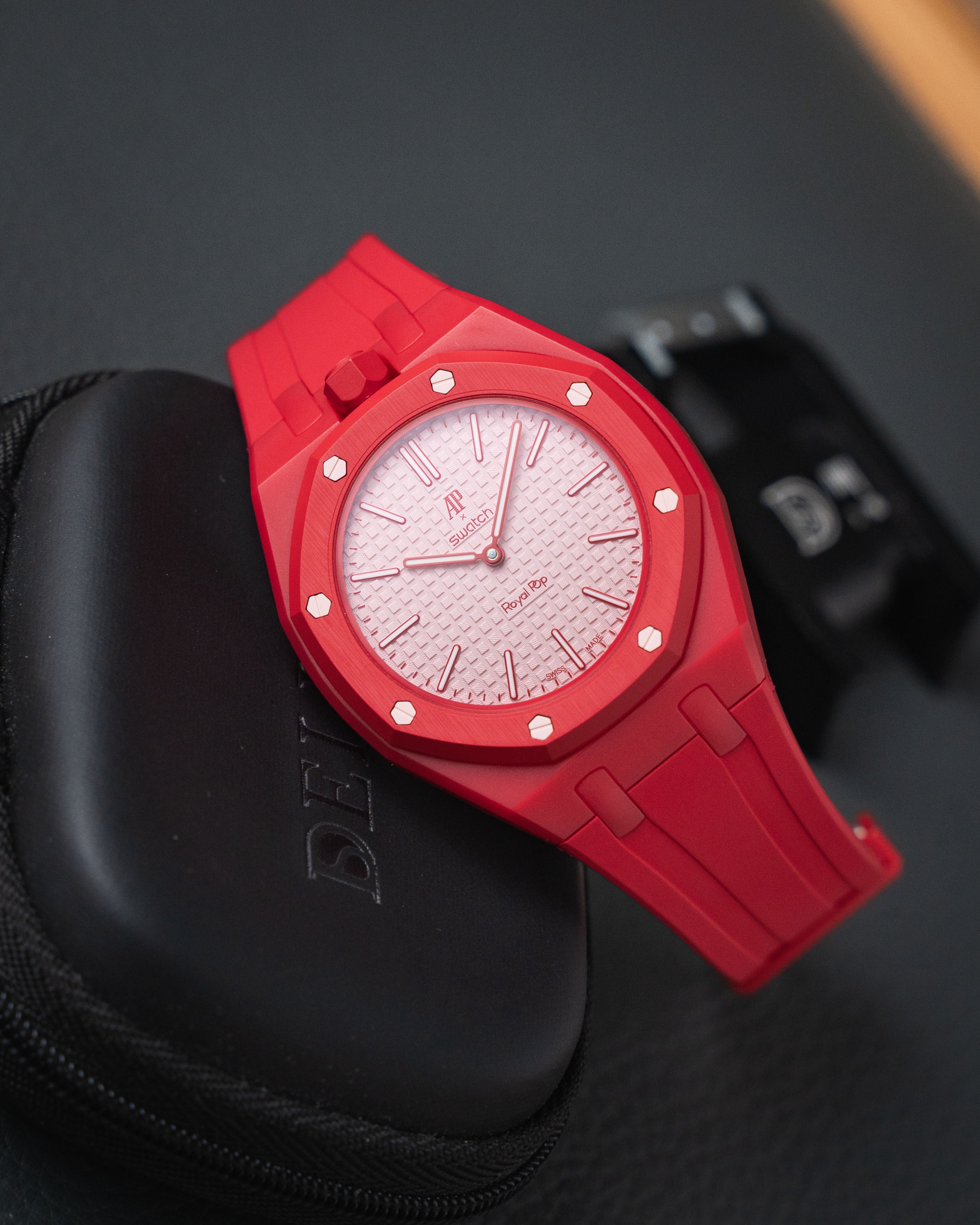 Case-Strap for the Swatch x AP Royal Pop Otto Rosso — Delugs