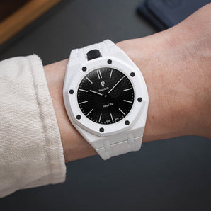 Case-Strap for the Swatch x AP Royal Pop Ocho Negro