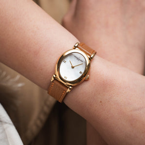 Gold Chevre Slim Strap for The Petite Collection
