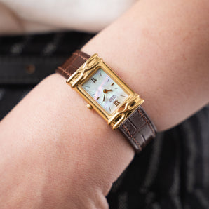 Glazed Cappuccino Alligator Slim Strap for The Petite Collection