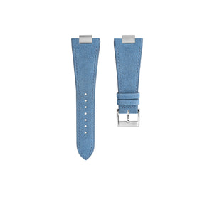 Baby Blue Alcantara Strap for Tissot PRX