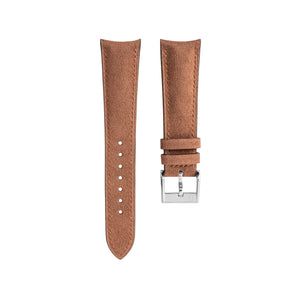 Brown Alcantara Signature (Curved) Strap