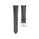 Delugs Dark Grey Alcantara Signature (Curved) Strap Handcrafted Leather Watch Strap