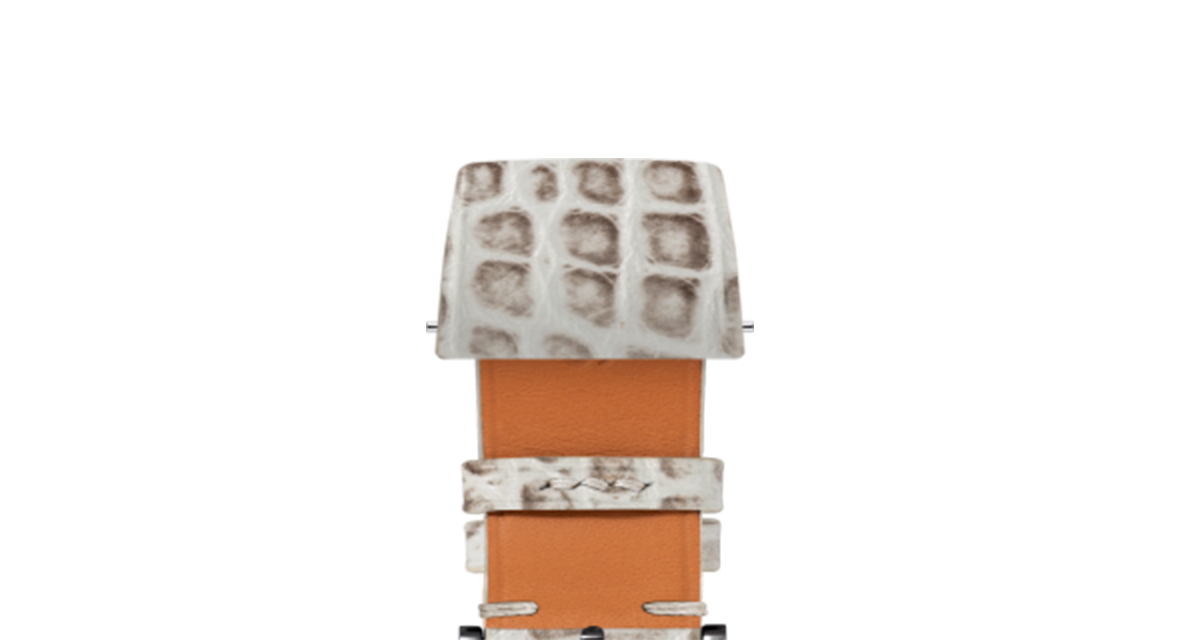 Matte Himalayan Alligator Flank Stitchless Strap - Handcrafted