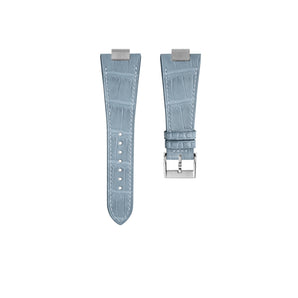 Matte Astral Blue Alligator Strap for Tissot PRX