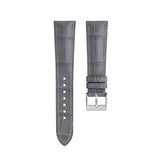 Delugs Matte Dolphin Grey Alligator Signature Strap Handcrafted Leather Watch Strap
