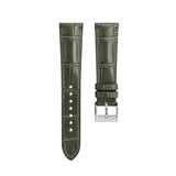Delugs Matte Green Ischia Alligator Signature Strap Handcrafted Leather Watch Strap