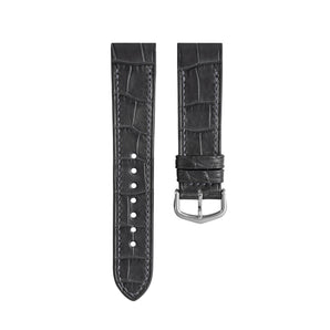 Matte Grey Storm Alligator Cartier Santos-Dumont Strap