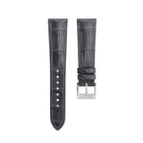 Delugs Matte Grey Storm Alligator Signature Strap Handcrafted Leather Watch Strap