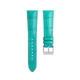 Delugs Matte Turquoise Alligator Signature Strap Handcrafted Leather Watch Strap