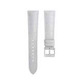 Delugs Matte White Alligator Signature Strap Handcrafted Leather Watch Strap