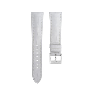 Matte White Alligator Signature Strap