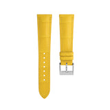 Delugs Matte Yellow Alligator Signature Strap Handcrafted Leather Watch Strap