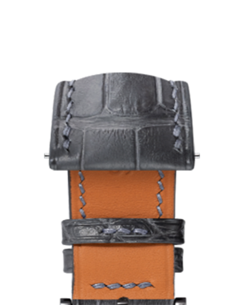 Matte Grey Storm Alligator Signature Strap - Handcrafted Leather