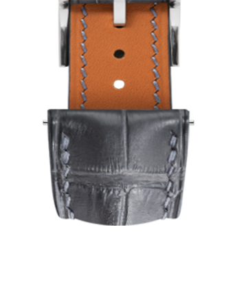 Matte Grey Storm Alligator Signature Strap - Handcrafted Leather