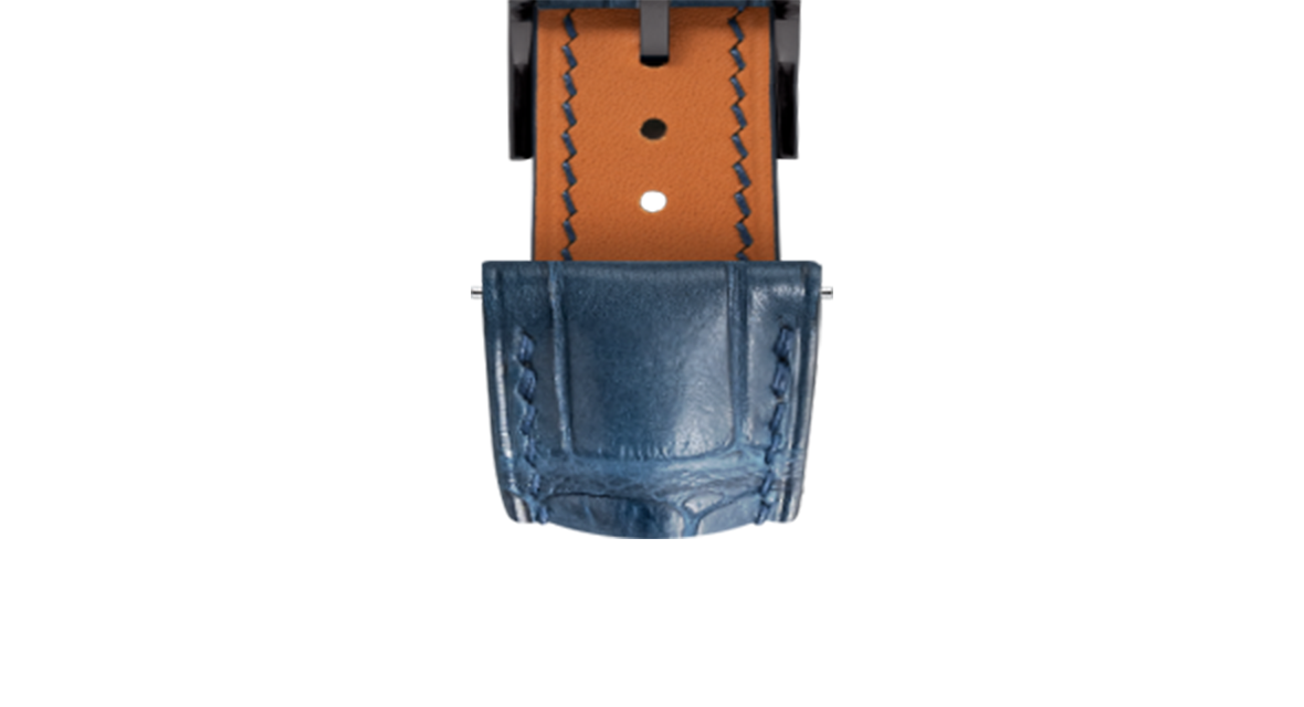 Matte Navy Alligator Signature Strap - Handcrafted Leather Watch