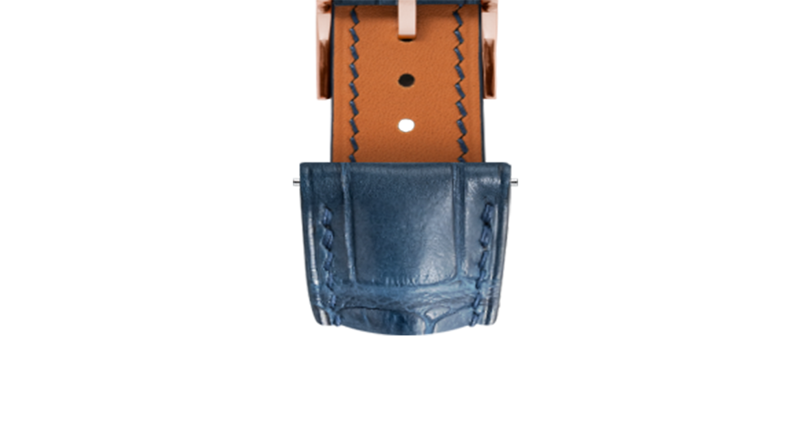 Matte Navy Alligator Signature Strap - Handcrafted Leather Watch