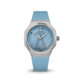 Delugs Baby Blue Sailcloth CTS Rubber Strap for Atelier Wen Perception Rubber Watch Strap