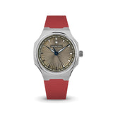 Delugs Red Sailcloth CTS Rubber Strap for Atelier Wen Perception Rubber Watch Strap