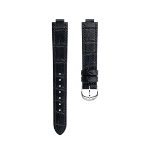Matte Black Alligator Strap for Cartier Ballon Bleu