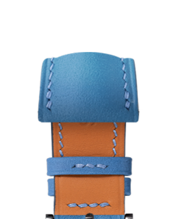 Cobalt Baranil Signature Strap - Handcrafted Leather Watch  display picture 1