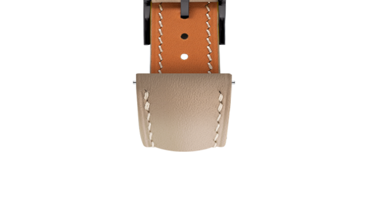 Cream Baranil Signature Strap - Handcrafted Leather Watch Strap