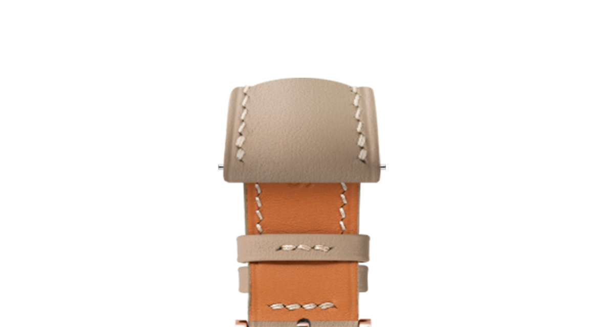 Cream Baranil Signature Strap - Handcrafted Leather Watch Strap