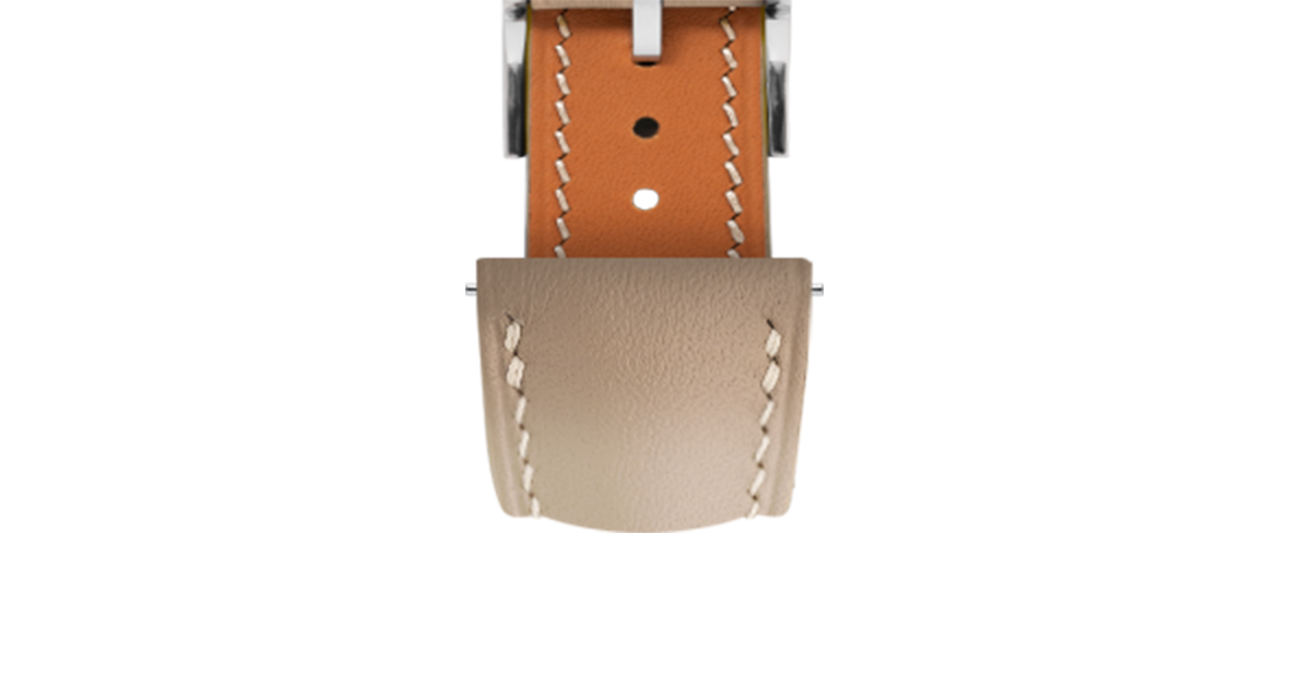 Cream Baranil Signature Strap - Handcrafted Leather Watch Strap