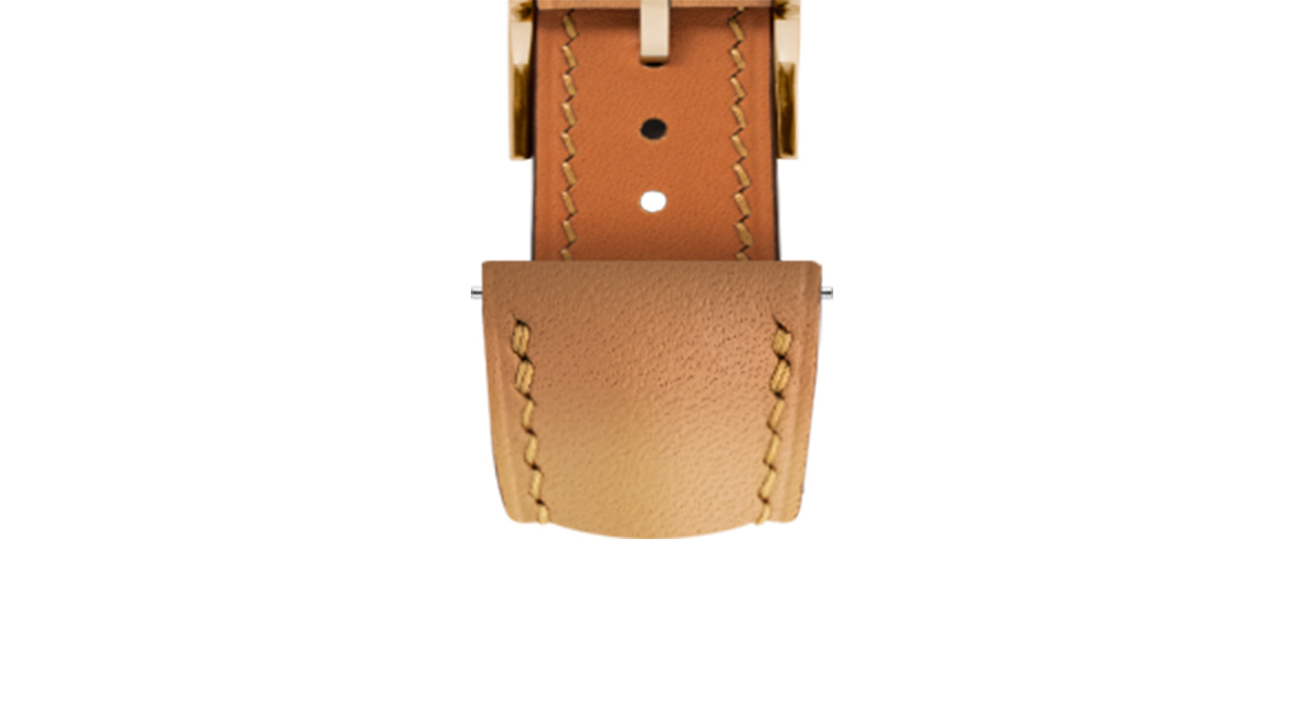 Gold Baranil Signature Strap - Handcrafted Leather Watch Strap