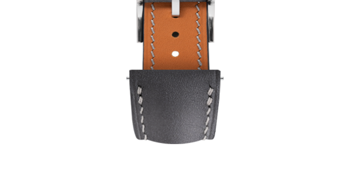 Grey Baranil Signature Strap - Handcrafted Leather Watch Strap