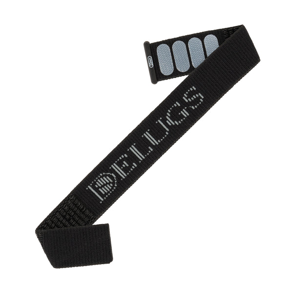 Delugs Fixed Delcro Black Fabric Watch Strap
