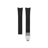 Delugs Black Semi-Integrated CTS Rubber Strap Rubber Watch Strap