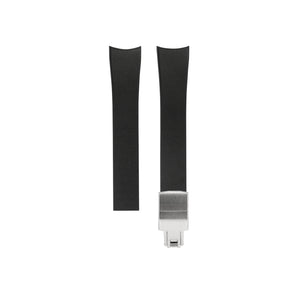 Black Curved Rubber CTS Strap