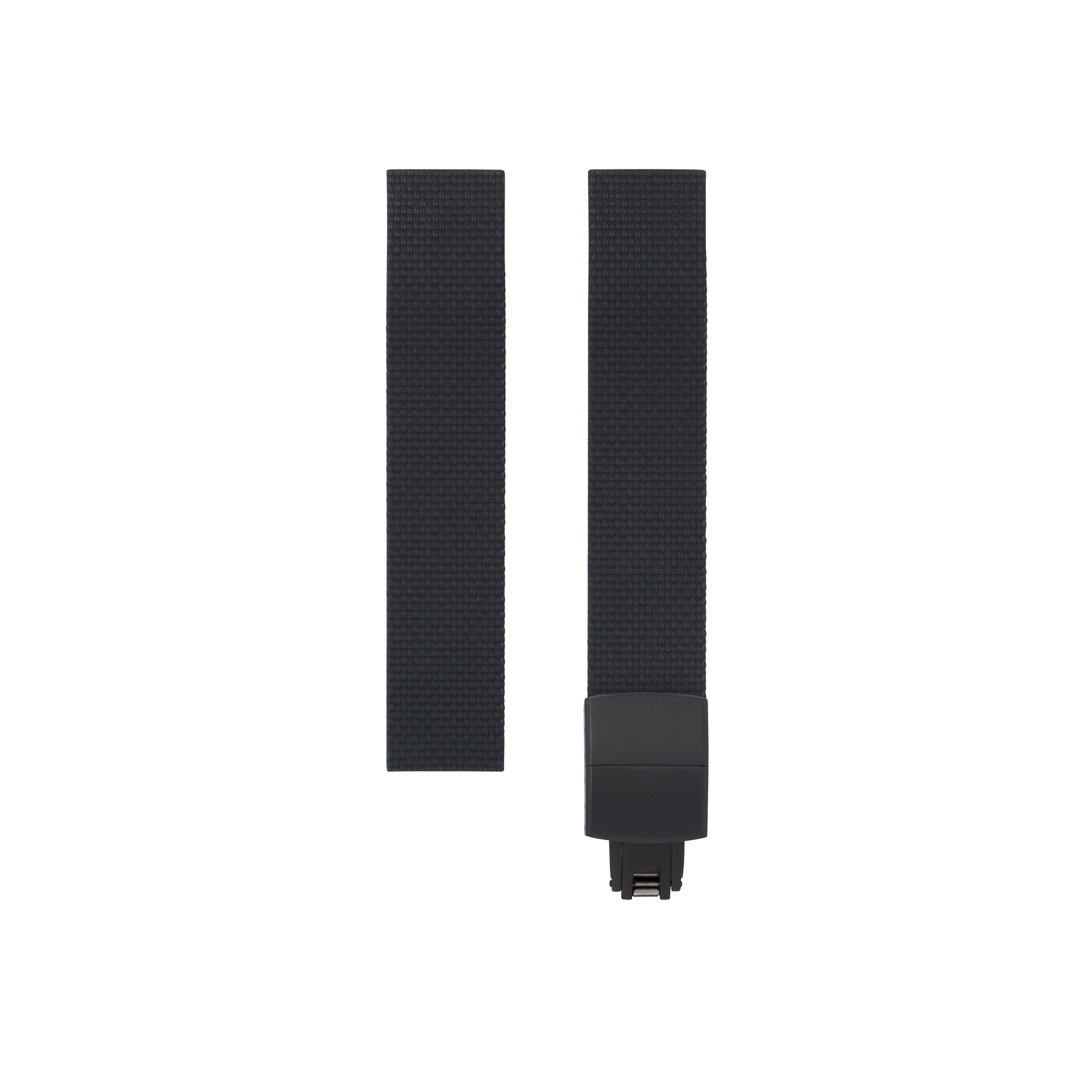 Black Sailcloth CTS Rubber Strap for F.P. Journe Élégante - Rubber