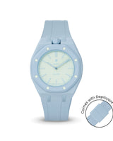 Swatch x AP Royal Pop Light Blue case-strap by Delugs