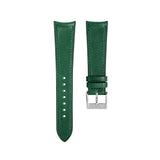Delugs Green Buttero Slim (Curved) Strap Handcrafted Leather Watch Strap