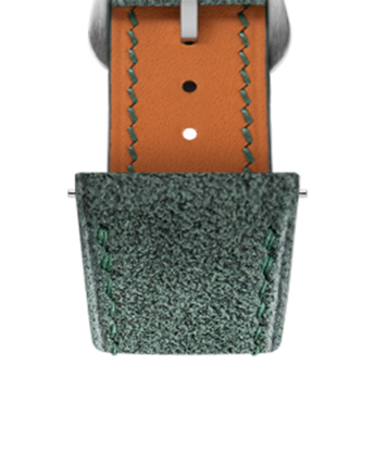 Green Alcantara Strap for Cartier Tank - Handcrafted Leather | Delugs