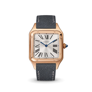 Grey Saffiano Cartier Santos-Dumont Strap